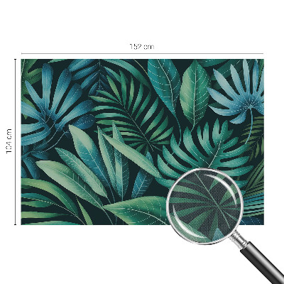 Autocolante de parede fotográfico Folhas tropicais