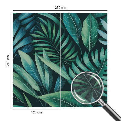 Autocolante de parede fotográfico Folhas tropicais