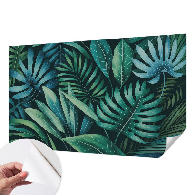 Autocolante de parede fotográfico Folhas tropicais