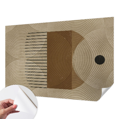 Papel de parede autocolante para quarto com padrão Geometria da Harmonia para decoração de paredes