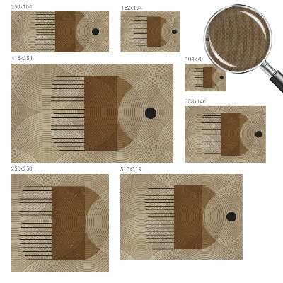Papel de parede autocolante para quarto Geometria da harmonia