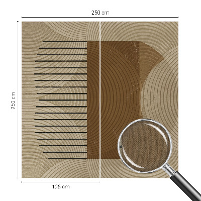 Papel de parede autocolante para quarto Geometria da harmonia