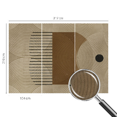 Papel de parede autocolante para quarto Geometria da harmonia