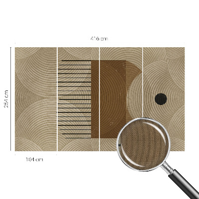 Papel de parede autocolante para quarto Geometria da harmonia