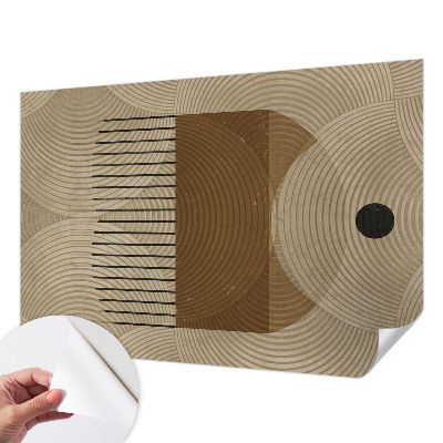 Papel de parede autocolante para quarto Geometria da harmonia