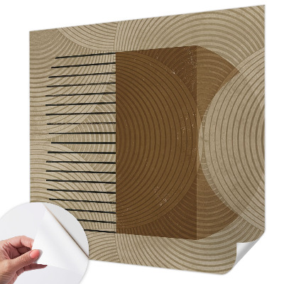 Papel de parede autocolante para quarto Geometria da harmonia