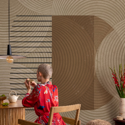 Papel de parede autocolante para quarto Geometria da harmonia