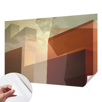Papel de parede autocolante para sala Formas abstratas