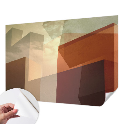 Papel de parede autocolante para sala Formas abstratas