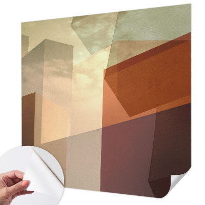 Papel de parede autocolante para sala Formas abstratas
