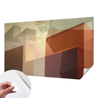 Papel de parede autocolante para sala Formas abstratas
