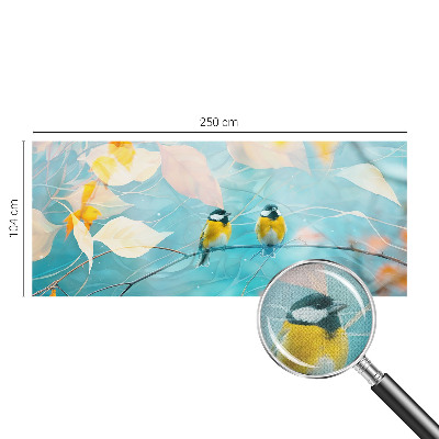 Papel de parede autocolante para quarto Pássaros da primavera