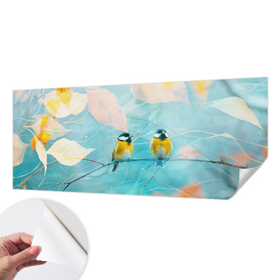 Papel de parede autocolante para quarto Pássaros da primavera