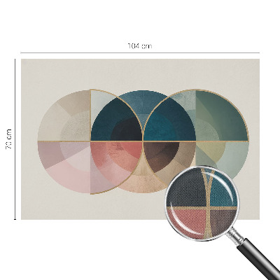 Autocolante de parede fotográfico com padrão geométrico elegante