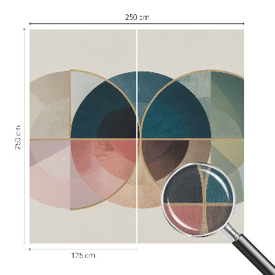 Autocolante de parede fotográfico com padrão geométrico elegante