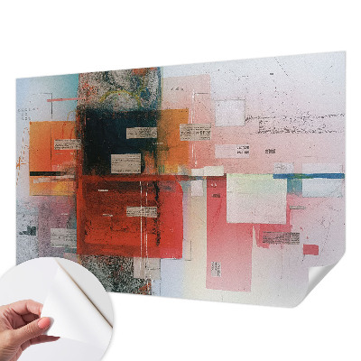 Papel de parede autocolante para sala Composição abstrata