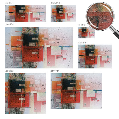 Papel de parede autocolante para sala Composição abstrata