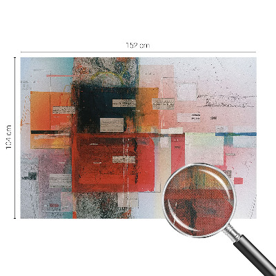 Papel de parede autocolante para sala Composição abstrata