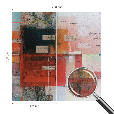 Papel de parede autocolante para sala Composição abstrata