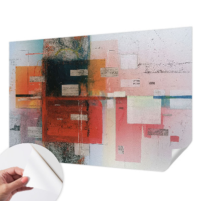 Papel de parede autocolante para sala Composição abstrata