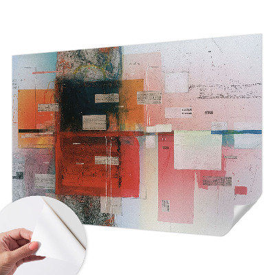 Papel de parede autocolante para sala Composição abstrata