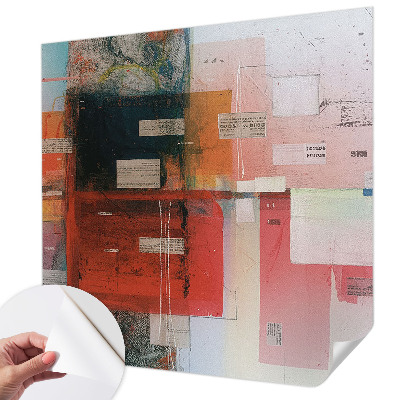 Papel de parede autocolante para sala Composição abstrata