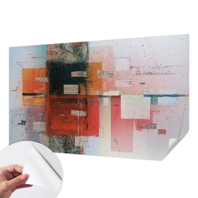 Papel de parede autocolante para sala Composição abstrata