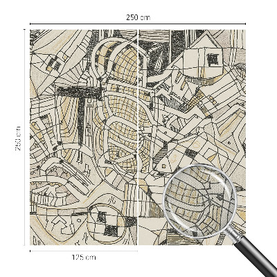 Papel de parede 3D Abstração geométrica
