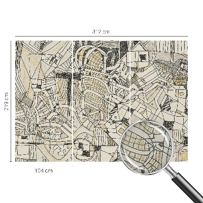 Papel de parede 3D Abstração geométrica