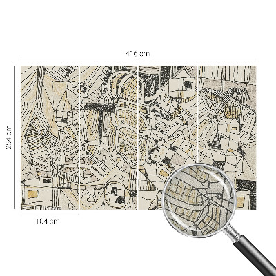 Papel de parede 3D Abstração geométrica