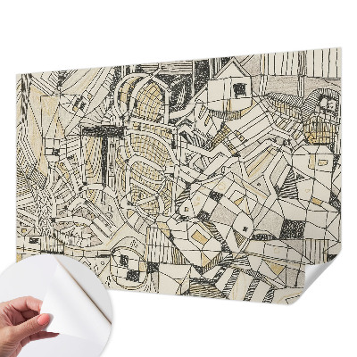 Papel de parede 3D Abstração geométrica