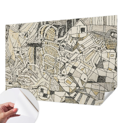 Papel de parede 3D Abstração geométrica