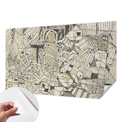 Papel de parede 3D Abstração geométrica