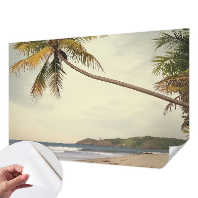 Papel de parede para criança com estampa de paisagem tropical