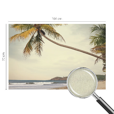 Papel de parede para criança com estampa de paisagem tropical