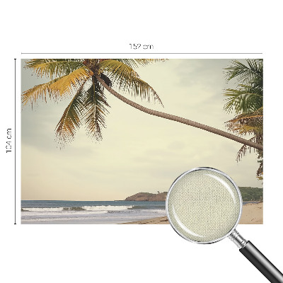 Papel de parede para criança com estampa de paisagem tropical