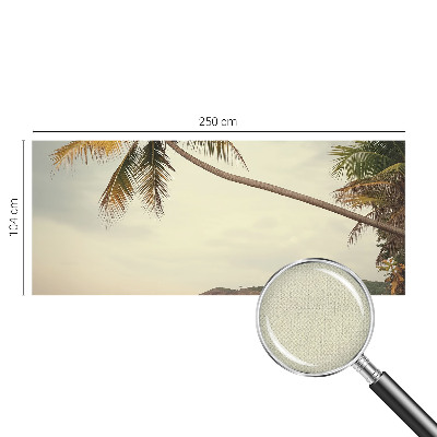 Papel de parede para criança com estampa de paisagem tropical