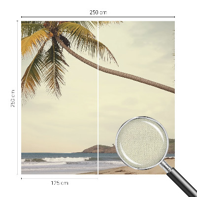 Papel de parede para criança com estampa de paisagem tropical