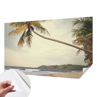 Papel de parede para criança com estampa de paisagem tropical