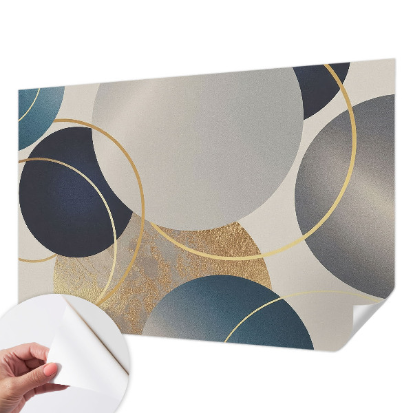 Papel de parede autocolante para quarto Círculos criativos