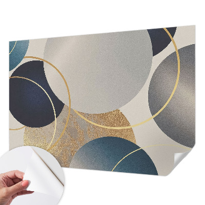 Papel de parede autocolante para quarto Círculos criativos