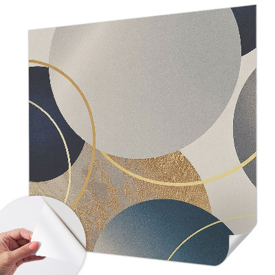 Papel de parede autocolante para quarto Círculos criativos