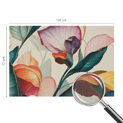 Autocolante de parede fotográfico Flores coloridas