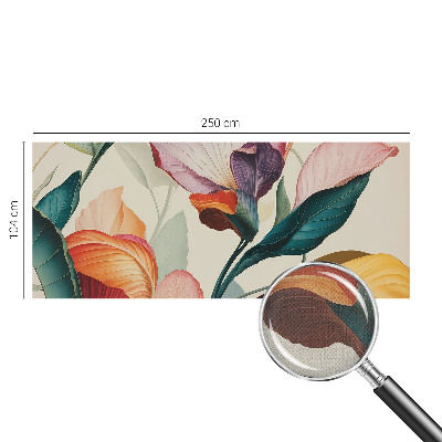 Autocolante de parede fotográfico Flores coloridas