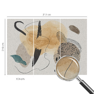 Papel de parede 3D Composição abstrata
