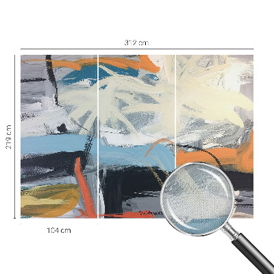 Papel de parede para criança com padrão de abstração colorida