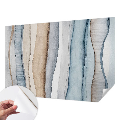 Papel de parede infantil com padrão de listras abstratas