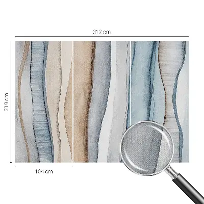 Papel de parede infantil com padrão de listras abstratas