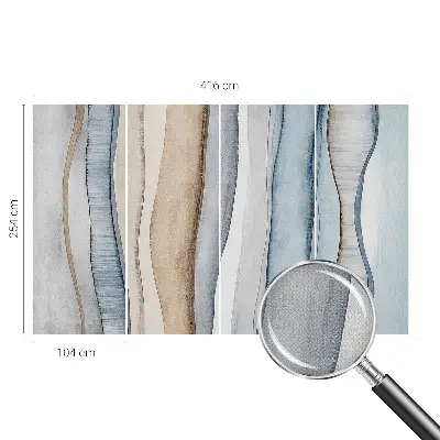 Papel de parede infantil com padrão de listras abstratas