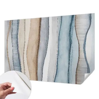 Papel de parede infantil com padrão de listras abstratas